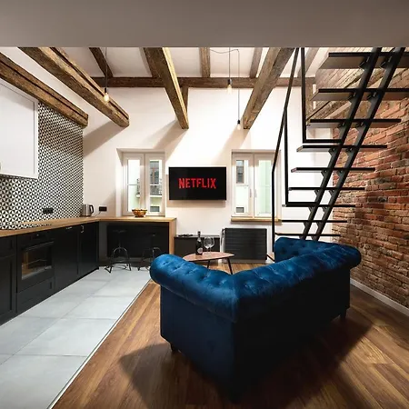 Loft Piotrkowska 37 Antresola Klimatyzacja Bezkontaktowe Wejscie Centrum Lodzi Lodz
