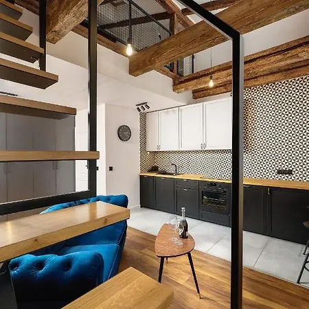 Loft Piotrkowska 37 Antresola Klimatyzacja Bezkontaktowe Wejscie Centrum Lodzi 아파트