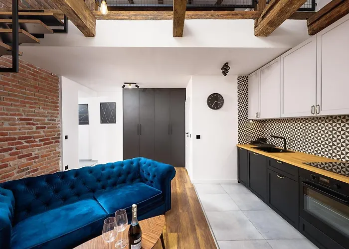 Loft Piotrkowska 37 Antresola Klimatyzacja Bezkontaktowe Wejscie Centrum Lodzi * Λοτζ